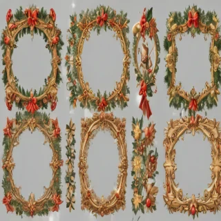 christmas clip art frames
