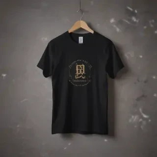mockup tshirt black