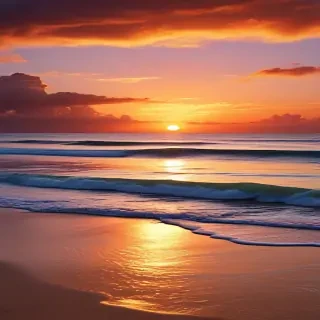 sunset wallpaper beach