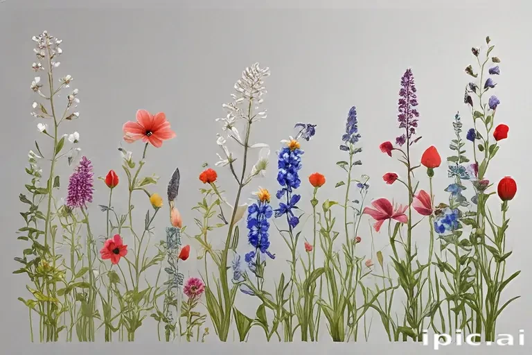 wildflowers transparent background