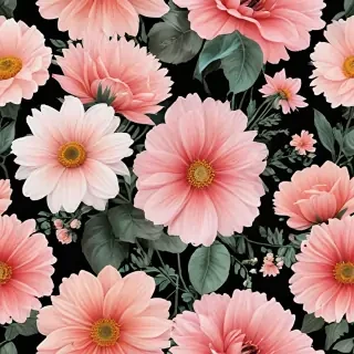 aesthetic flowers transparent background