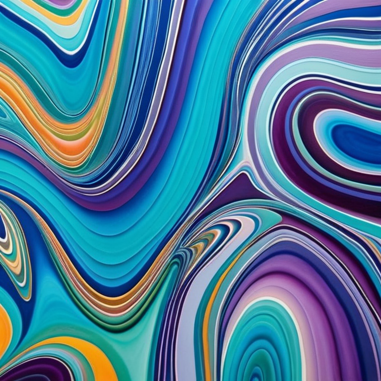Astatic Color aszmetrical, pastel colors, abstract, vibrant colors and intricate ...