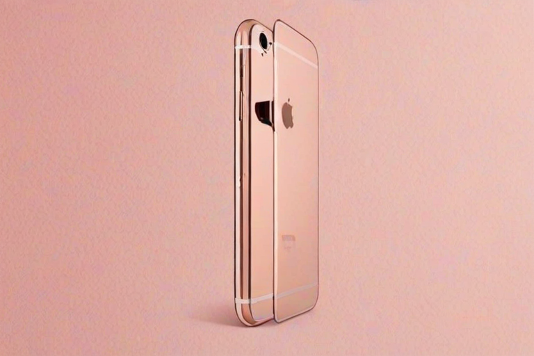 rose gold iphone background