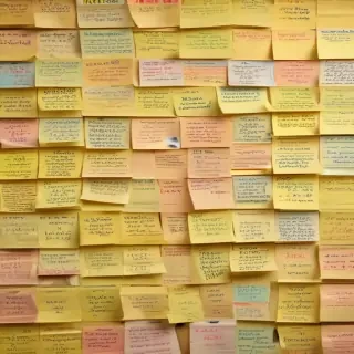 sticky note background
