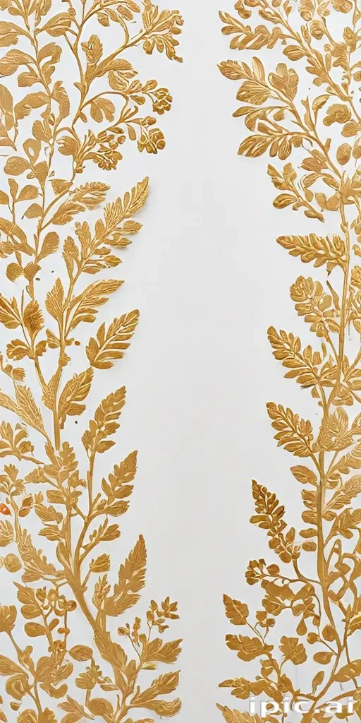 white background gold