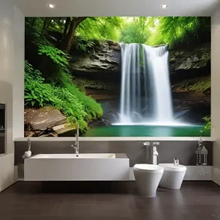 water fall wall paper