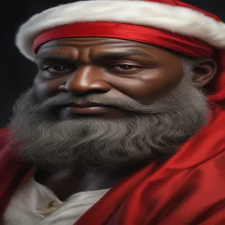 image of black santa