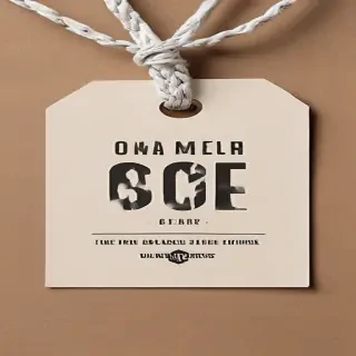 clothing tag mockup