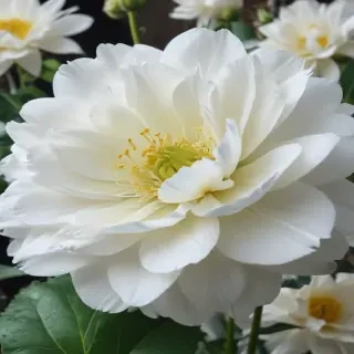 background white flower