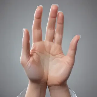 transparent prayer hands