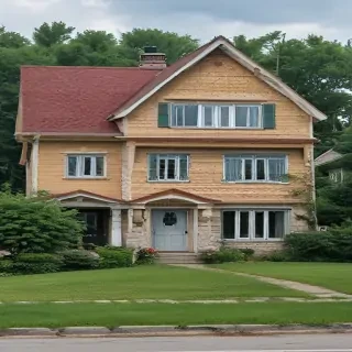 background of the house