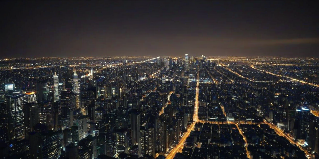 city lights background
