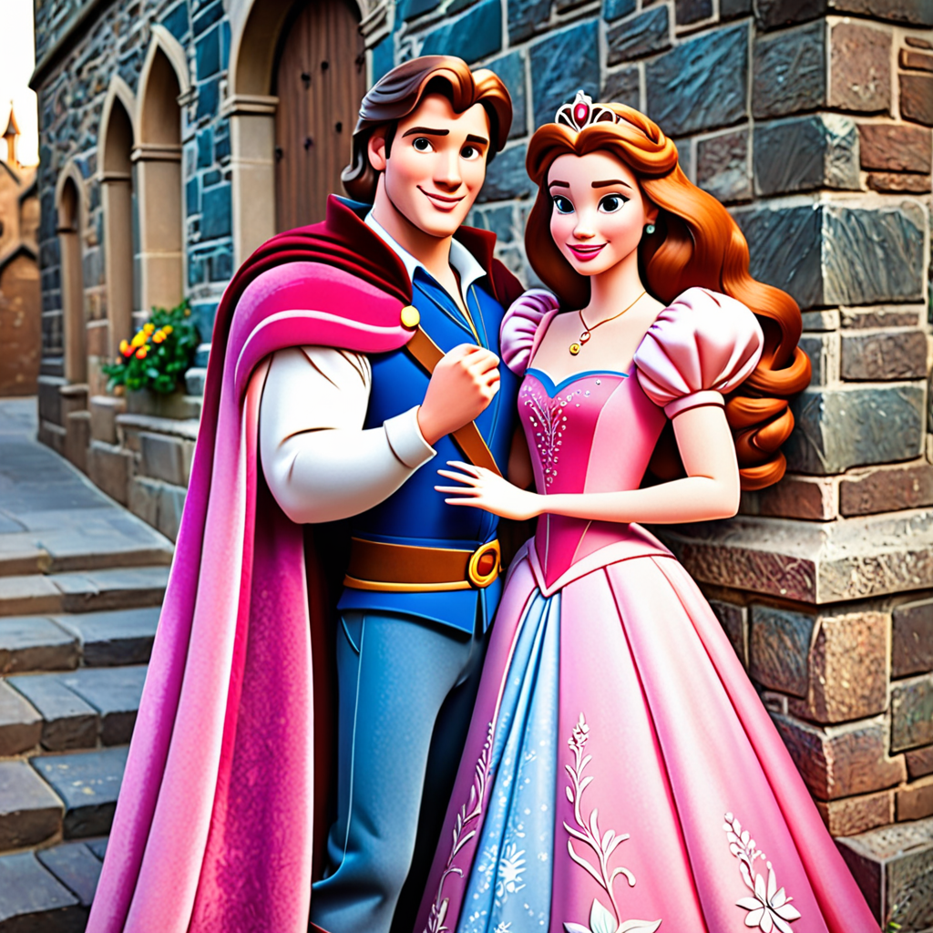 Disney princess style couple