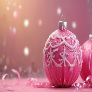 pink christmas desktop wallpaper