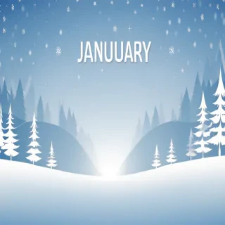 january background