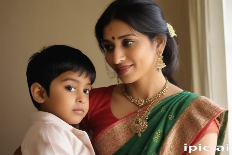indian mom and son