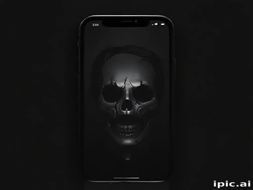 Dark and Haunting Skull Wallpaper Design for Your Smartphone Display