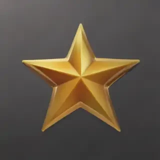 gold star sticker png
