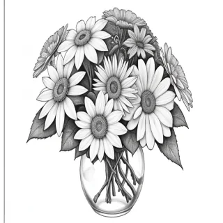 pictures of flowers drawing