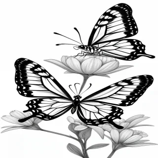 butterfly drawign
