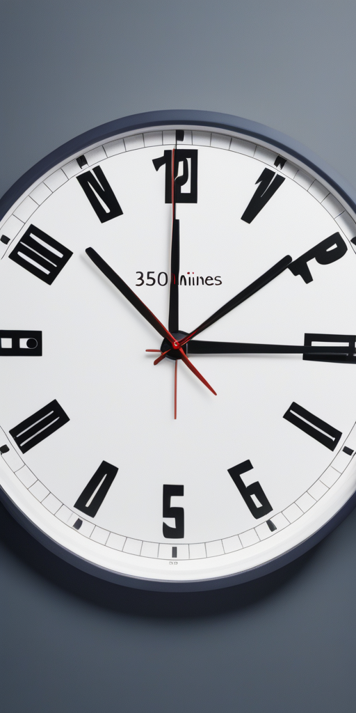 how many hours is 350 minutes
