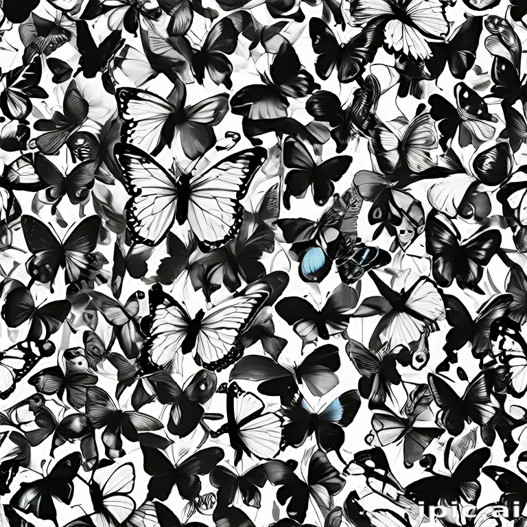 black and white butterfly wallpaper