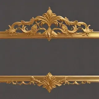 gold border transparent