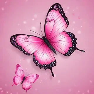 cute pink butterfly wallpaper