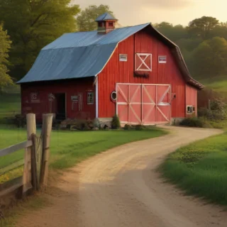 background of a farm