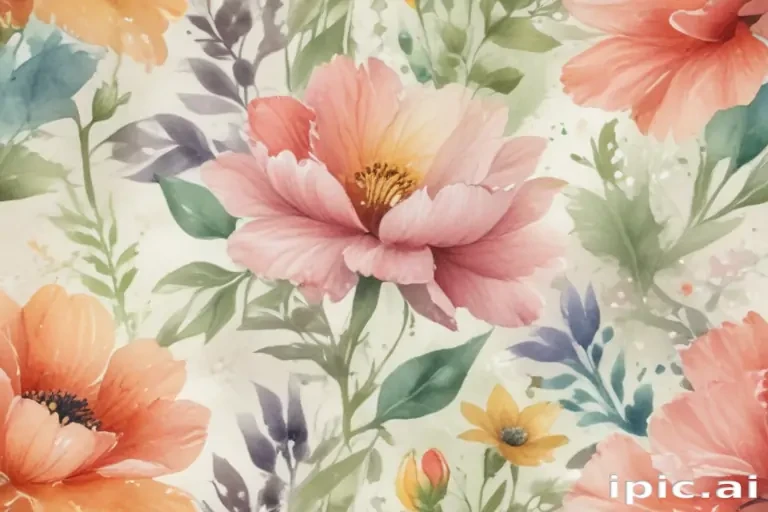 watercolor floral background