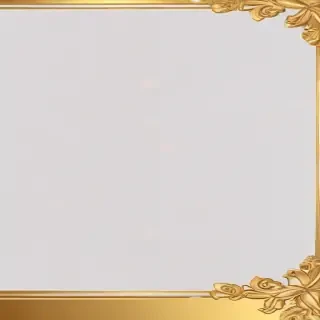 transparent background gold border