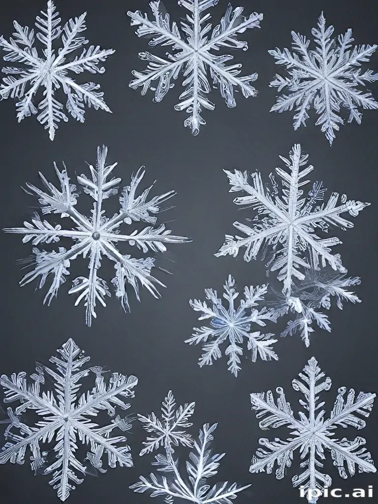 transparent snowflakes