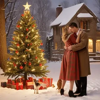 old fashioned christmas pictures