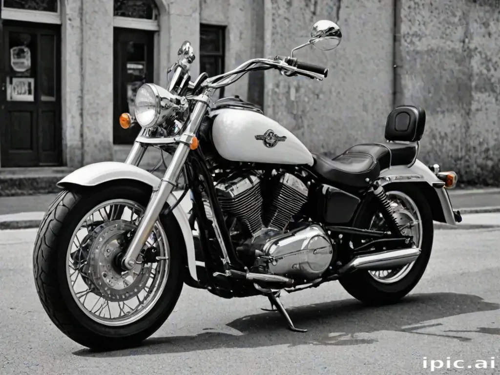 motorcycle clipart black and white