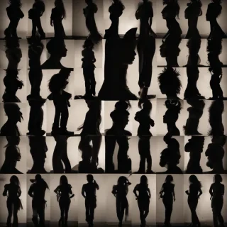 people silhouettes