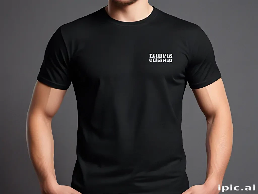 black t shirt mockup free