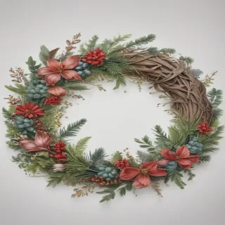 wreath drawing