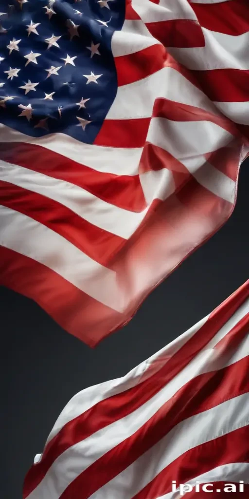 transparent american flag clipart