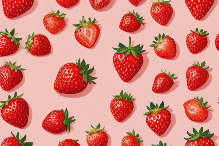 strawberry background aesthetic