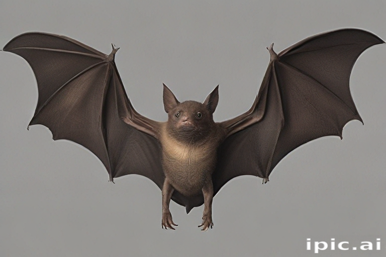 Javabat Wingspan A Unique Bat with Distinct Features and Impressive Wingspan in Flight.