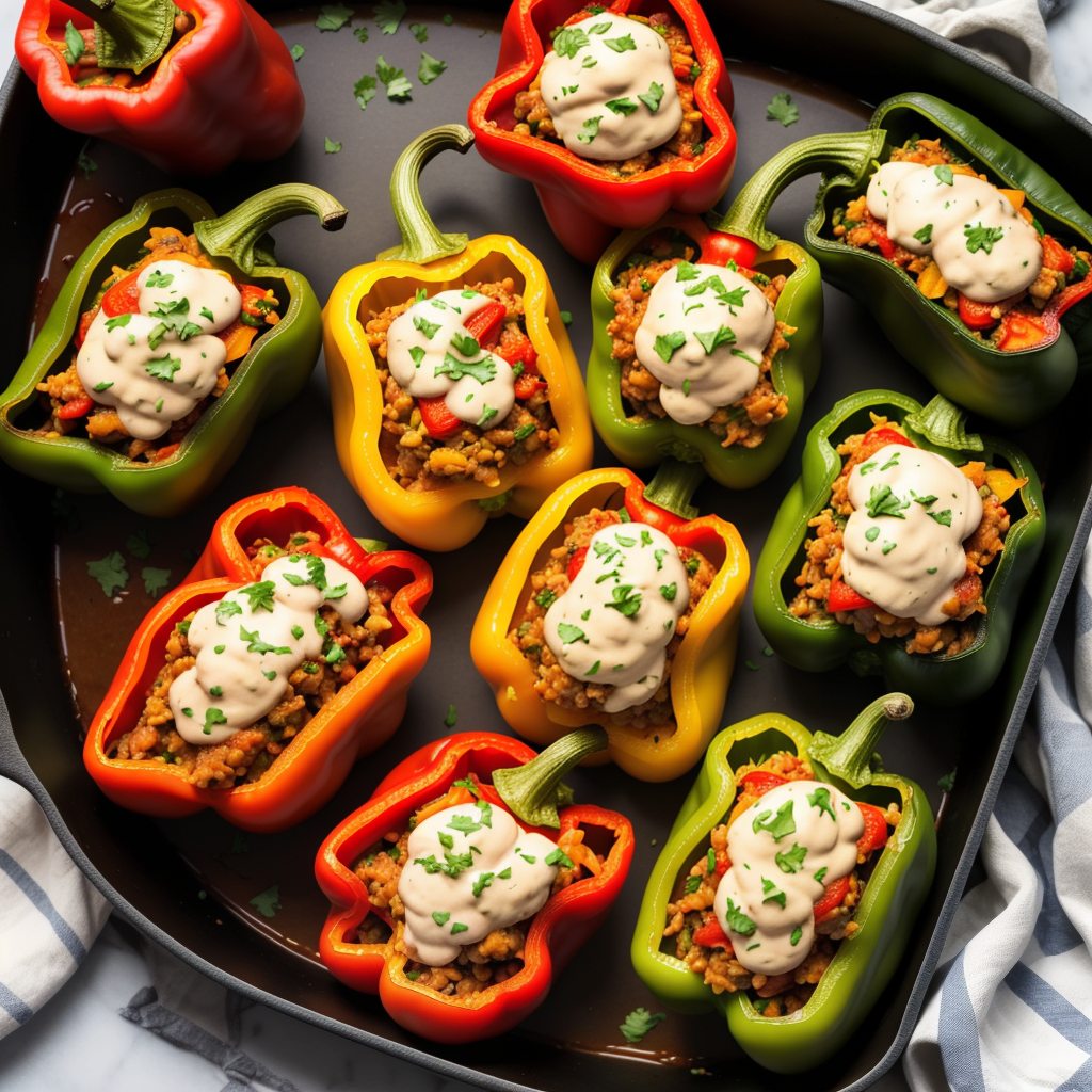 what to eat with stuffed peppers