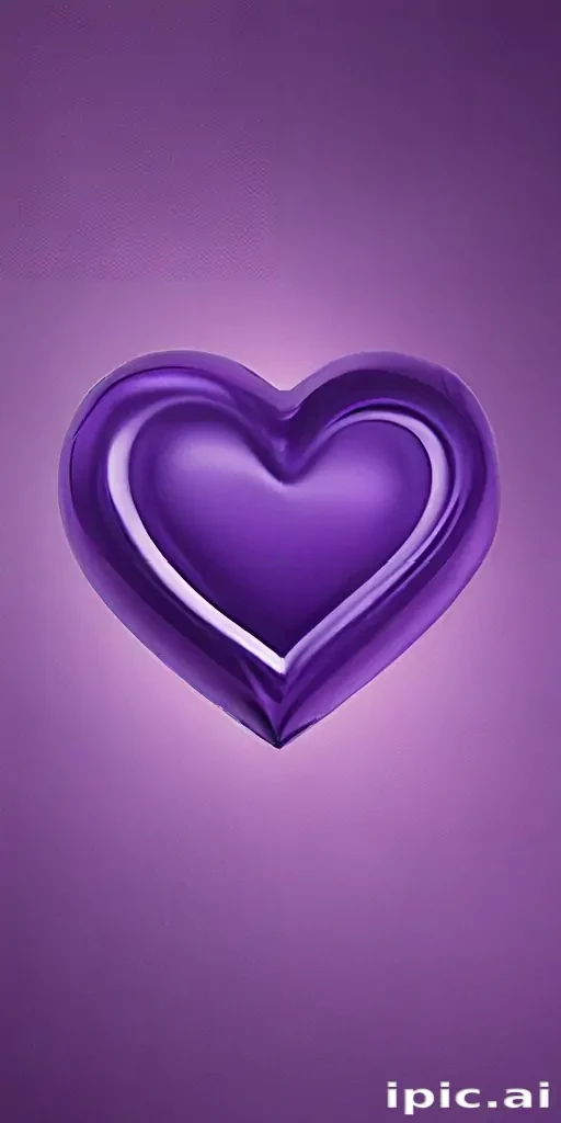 purple aesthetic heart