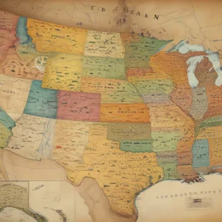 usa map with states