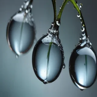 water droplets transparent