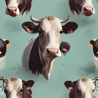 aesthetic cow print wallpaper