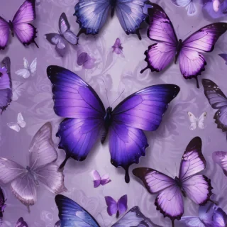 purple butterflies wallpaper