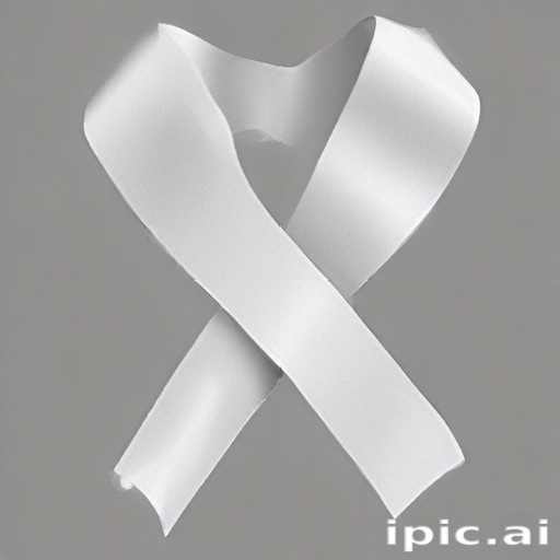 Loop Ribbon Cross Elegant White Ribbon Formed in a Beautiful Loop and Cross Shape