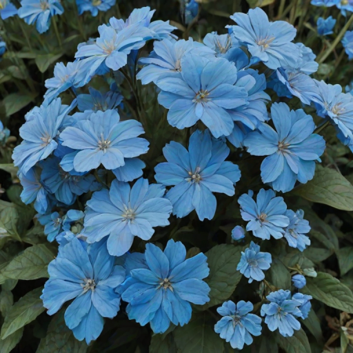 aesthetic blue flowers