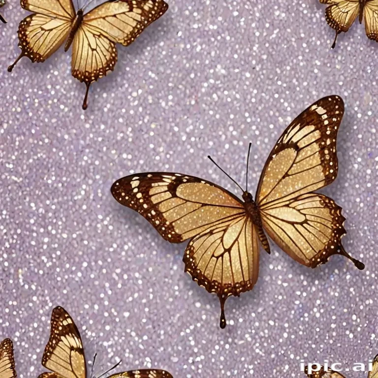 glitter butterfly wallpaper