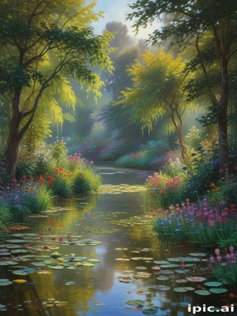 monet painting wallpaper
